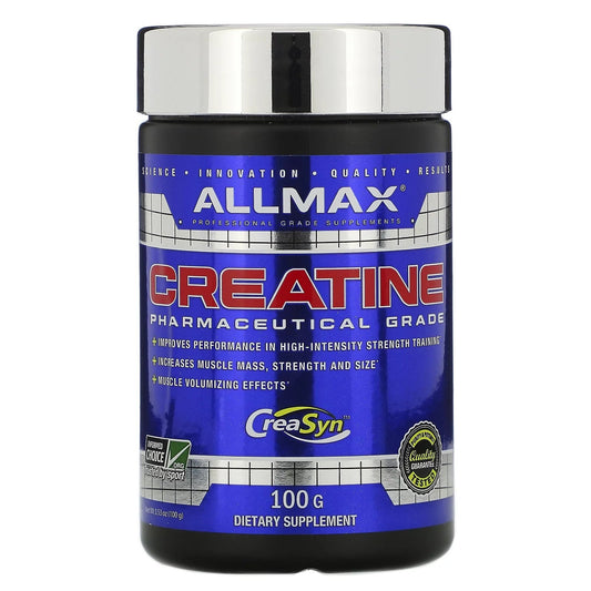 Micronized Creatine Monohydrate, Gluten Free & Fast Absorbing 100G, Unflavored, 20 Servings