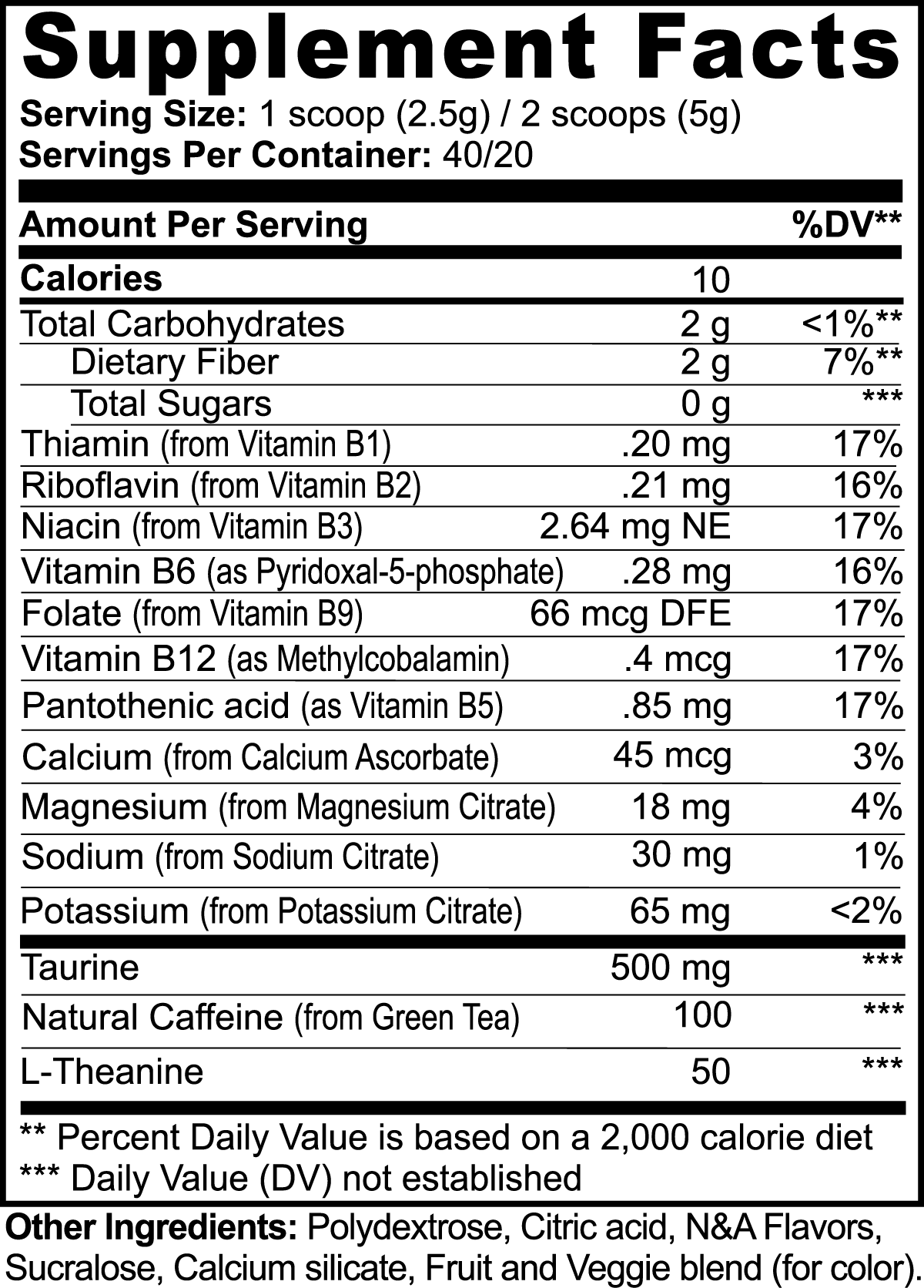 Energy Powder (White Label)